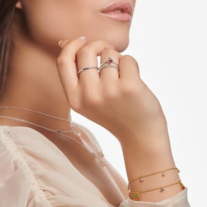 Women´s Ring Strawberry Silver