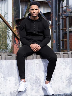 Hoodie med dragkedja för herrar | Enzo Designer Menswear