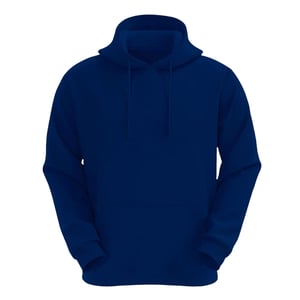 VR2 Denim Mens Plain Hoodie Long Sleeve Pullover