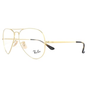 Ray-Ban Aviator Gold Unisex Women Glasses Frames