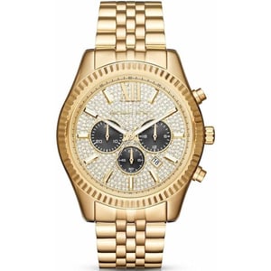 Michael Kors MK8494 Lexington Gouden Gegolfd Herenhorloge