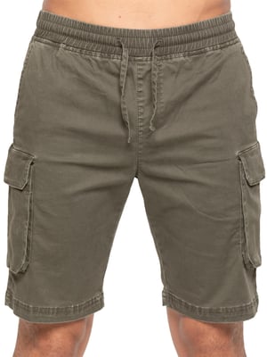 Enzo | Heren Cargo Korte Broek - Khaki