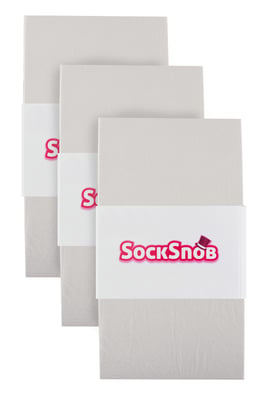 Sock Snob - Set van 3 balletpanty's van 70 denier voor meisjes - Wit