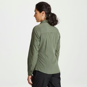 Craghoppers Dames/dames Expert Kiwi Shirt met lange mouwen (Cederhout Groen)