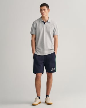 GANT Korte Mouw Contrast Piqué Rugger Regular Fit