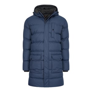 Cappuccino Italia Jacka vinter Hooded Vinterjacka Marinblå