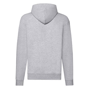 Fruit of the Loom Heren Classic Heather Hoodie met rits (Heide Grijs)