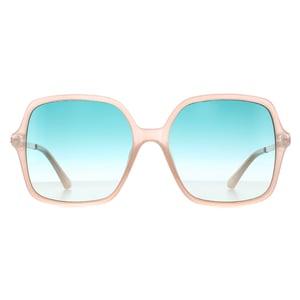 Guess GU7845 57P glanzende beige groene zonnebril met kleurverloop