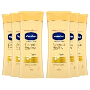 Vaseline Intensive Care Body Lotion Essential Healing 400ml, 6 Pack