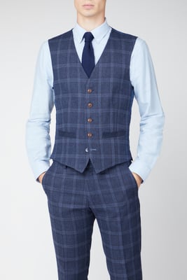 Tweed Overcheck Waistcoat