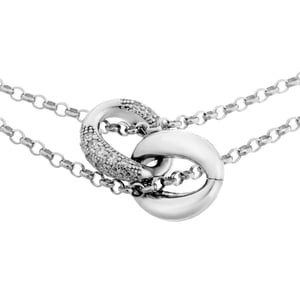 Orphelia Dames 925 Sterling Zilveren Ketting - Zilver ZK-7176