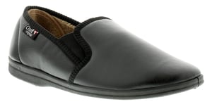 New Mens/Gents Black Croft Originals Memory Foam Insoles Slippers