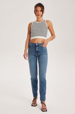 Blue Mom Jean