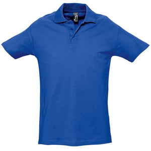 SOLS Mens Spring II Short Sleeve Heavyweight Polo Shirt (Royal Blue)