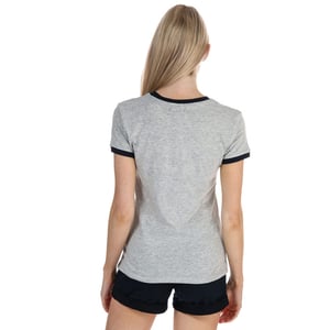 Brave Soul Kindness and Peace T-shirt voor dames in gemêleerd grijs
