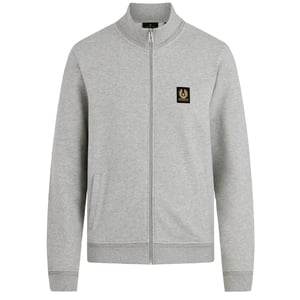 Belstaff Grey Zip-Up Sweatshirt