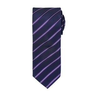 Premier Heren Stropdas (Marine / Paars)
