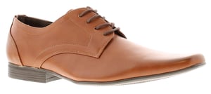 Business Class Mens Shoes Formal Smart Kewi Lace Up tan