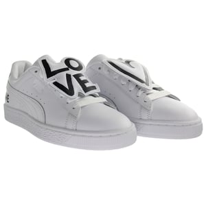 PUMA Basket Badge HNDWRTTN Vit Damskor Träningsskor