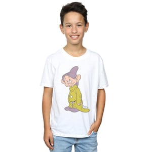 Disney Jongens Klassiek Dopey T-Shirt (Wit)