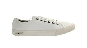 Seavees Monterey Standard Cotton Canvas Off White Mens Trainers