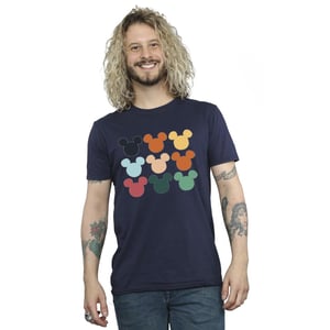 Li-cense Disney heren mickey mouse hoofden vierkant t-shirt