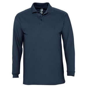 SOLS Volwassen uniseks Winter II poloshirt met lange mouwen (Marine)
