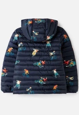 Joules Boys Cairn Jacket Biker Animal in Navy