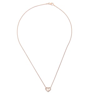 Orphelia 'Alberte' Dames 925 Sterling Zilveren Ketting met Hanger - Roze ZH-7233/RG