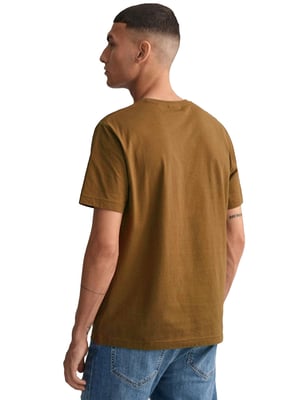 Gant Mens T-Shirts - Brown