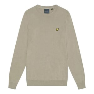 Lyle & Scott Crew Neck Sage Uniform Brown Pull Over-tröja