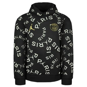 Nike Paris Saint-Germain Lng Sleve Svart Pullover Barn Tryckt Hoodie DC8925 010