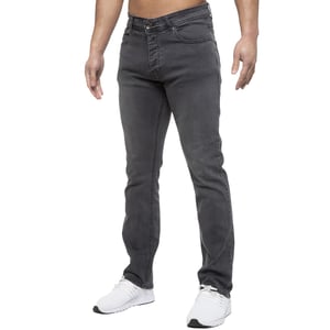 Enzo Heren Straight Fit Stretch Denim Jeans