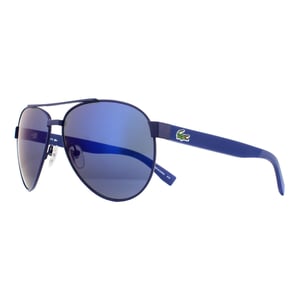 Lacoste Aviator Mens Blue Blue Blauwe zonnebril