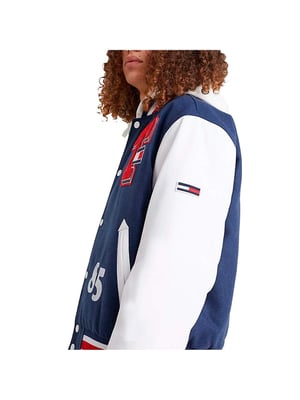 Tommy Jeans för män baseball college stil avslappnad blus