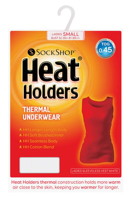 Heat Holders - Ladies Cotton Thermal Underwear Sleeveless Vest