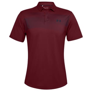 Under Armour Iso-Chill Heren Burgundy Chest Graphic Poloshirt