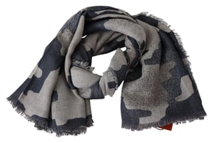 Missoni Herrars Multicolor Ull Kamouflage Unisex Sjal