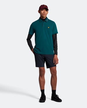 Lyle & Scott Golfkraaglogo Technisch poloshirt in Groente