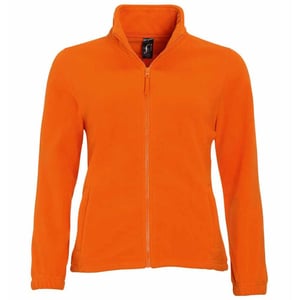 SOLS Dames/dames North Full Zip Fleece Jacket (Oranje)
