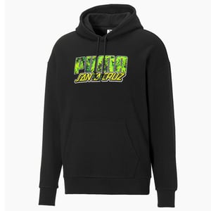 Puma x Santa Cruz Skateboards Långärmad Svart Pullover Herr Hoodie 532240 01