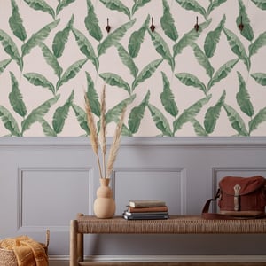 Plantain Botanical Printed Wallpaper
