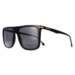Carrera Rectangle Mens Black Gold Grey Sunglasses