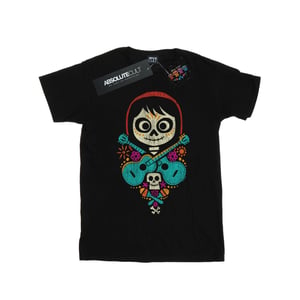 Disney Jongens Coco Miguel Gekruiste Gitaren T-Shirt (Zwart)