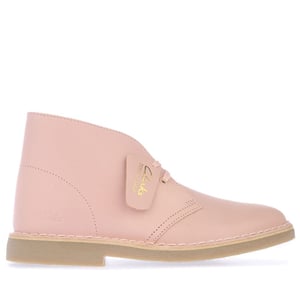 Clarks Originals Desert Boot 2 läderkängor i rosa för kvinnor