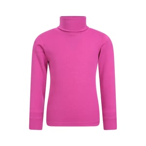 Mountain Warehouse Barn/ungdomar Talus Roll Neck Långärmad Topp (Ljusrosa)