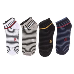 Pack of 4 men's ankle socks, men's short socks