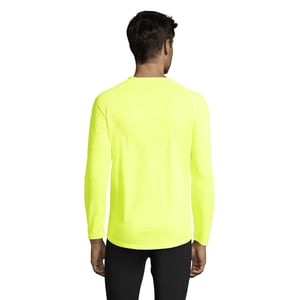 SOLS Heren Sport T-shirt met lange mouwen (Neon geel)