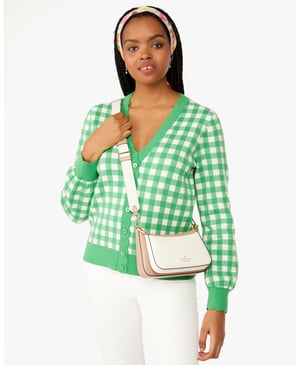 Duet Colorblock Saffiano Leather Small Crossbody