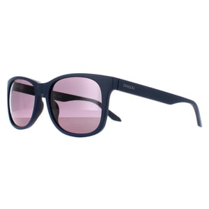 Dragon Rectangle Mens Matte Navy Lumalens Smoke Eden